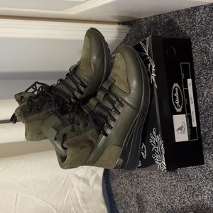 Boutique -Olive Green Shoe Bootie